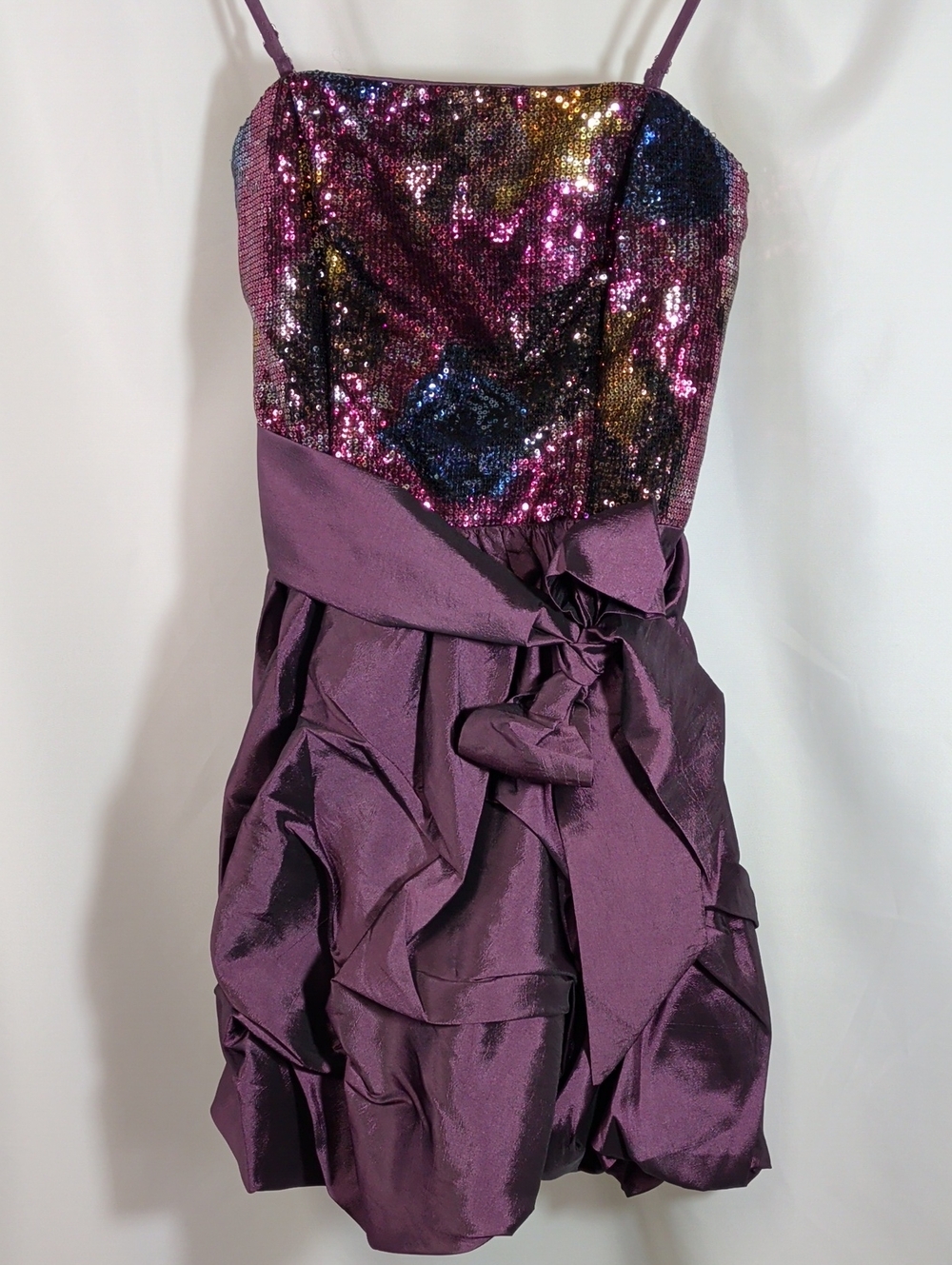 chic Baby plum purple satin garment